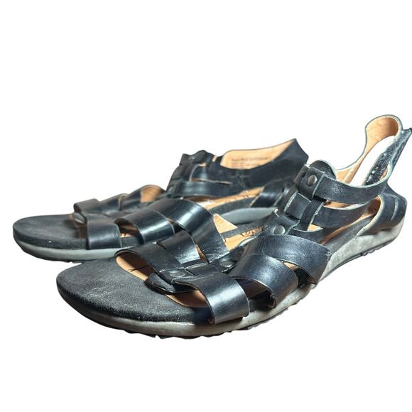 Baretraps Reeta Gladiator Sandals 10M Black Leather Upper Stylish & Comfortable - Picture 6 of 10